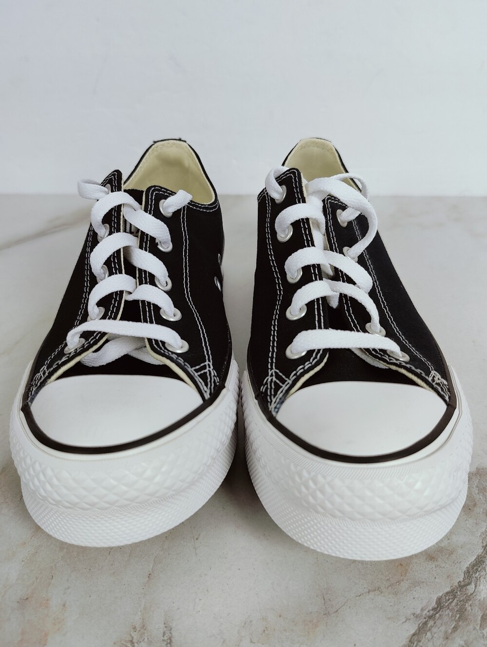 NIB Converse CT All Star Lift Girls' Black Canvas Platform Sneakers, Sz 6 - Picture 6 of 10